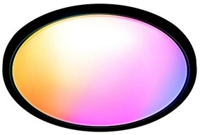 WiZ - Plafonieră LED RGB SUPERSLIM dimabilă 32W 230V Wi-Fi negru