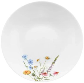 Farfurie adanca 20cm, sticla opal, Bloom