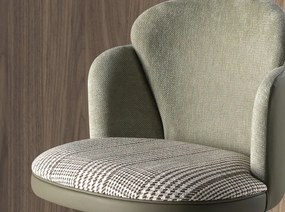 Scaun de bar pivotant cu inaltime reglabila Stool verde inchis