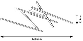 Rabalux 71020 - Plafonieră LED NEGAN, 40 W, 230 V, 4000 K