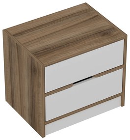 Măsuță de noptieră Elina Walnut White