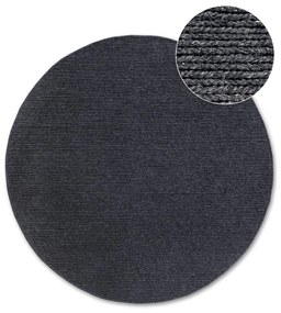 Covor gri închis țesut manual rotund din lână ø 160 cm Francois – Villeroy&amp;Boch
