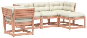 3216923 vidaXL Set mobilier de grădină cu perne, 5 piese, lemn masiv douglas