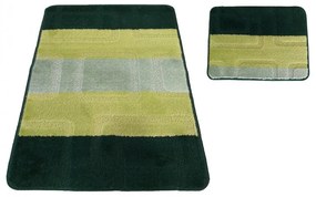 Set covorașe de baie din două piese verde 50 cm x 80 cm + 40 cm x 50 cm