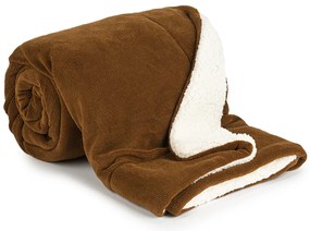 Pătură din imitație de blăniță 4Home maro închis, 150 x 200 cm