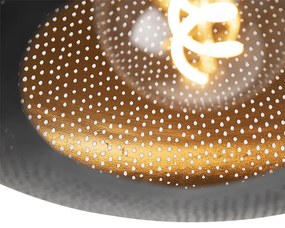 Plafoniera orientala neagra si aurie 40 cm - Radiance