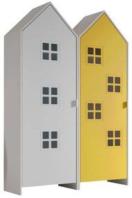 Șifonier de copii galben/alb 115x171,5 cm CASAMI BRUGES – Vipack