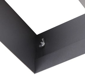 Spot integrat negru GU10 AR111 fara rama 2 lumini - Oneon