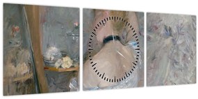 Tablou - Berthe Morisot, Woman at Her Toilette, reproducere (cu ceas) (90x30 cm)