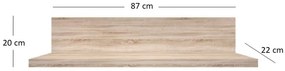 Poliță 90 cm Noella (Stejar sonoma). 1053131