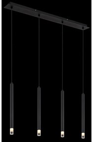 Lustra suspendata design minimalist BLAKE 4L negru