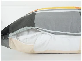 Lenjerie de pat din bumbac Renforce ORANGE KUBE colorat Dimensiunile lenjeriei: 70 x 90 cm | 140 x 200 cm