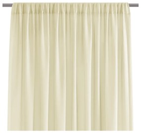 Perdea AmeliaHome Voile Pleat, 160 x 300 cm, galben deschis