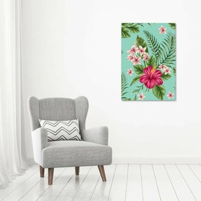 Imagine de sticlă flori Hawaii