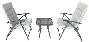 Set de grădină 1+2, gri/gri închis, MUSON