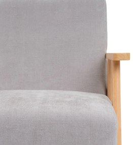 Fotoliu gri cu tapițerie din chenille Vintage – Casa Selección