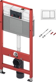 Set de instalare incastrata pentru WC suspendat, cu rezervor Base, clapeta inclusa, inaltime de constructie 1,12 m