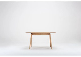 Masă din lemn de stejar Gazzda Ava, 140 x 90 cm