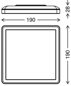 Plafonieră LED SLIM LED/12W/230V Briloner 7153-416
