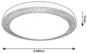 Plafoniera LED cu telecomanda design modern Matea 3000 RX