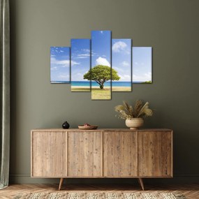 Tablou plaja cu copac (150x105 cm)