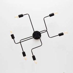 LED Lustră aplicată TUBE 6xE27/15W/230V