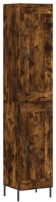 3200462 vidaXL Dulap înalt, stejar fumuriu, 34,5x34x180 cm, lemn prelucrat