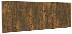 Tablie pat de perete, stejar afumat 240x1,5x80 cm lemn compozit 1, Stejar afumat