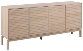 Comodă în culoare naturală joasă cu aspect de lemn de stejar 180x80 cm Linley – Actona