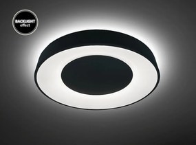 Plafoniera LED cu telecomanda design slim Ceilo neagra