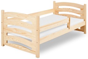 Pat pentru copii MELA 80 x 160 cm, pin Saltele: Matrace EASYSOFT 10 cm, Somiera pat: Cu lamele curbate