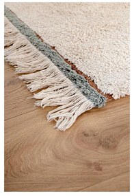 Covor albastru/crem lavabil/țesut manual din bumbac 140x200 cm Lanes Vintage Blue – Lorena Canals