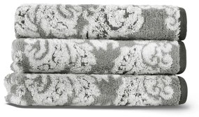 Prosop gri din bumbac 33x33 cm Damask – Foutastic