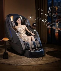 RESIGILAT- SEVERNIUS Fotoliu de masaj 3D – Spa-ul tău personal, direct acasă! - Scanare automata, AI Voice,încărcare wireless telefon, Incalzire, Zero Gravity, difuzoare Bluetooth, controler rapid