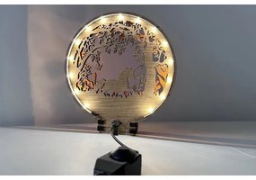 Li-Go 23568/DUB2 - Decorațiune LED de masă reglabilă, LED/12W/230V, 20x22 cm, stejar