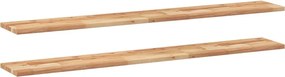vidaXL Rafturi suspendate 2 buc. 140x20x2cm lemn masiv acacia netratat