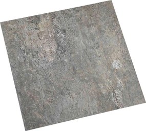 vidaXL Plăci de Pardoseală 55 pcs Gri 5,11 m² PVC