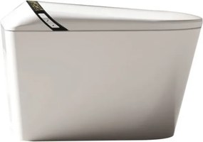 Smart WC 603 – Vas de Toaletă Inteligent cu Funcție Bideu Integrată, Deschidere Automată, Spălare Automată, Uscare cu Aer Cald, Dezinfectare UV, Încălzire Colac, Telecomandă, Ecran LED, Ceramica, Alb
