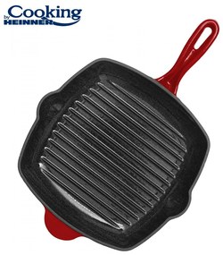 Tigaie Grill Fonta 26.5x4.5 Cm, Red Line, Cooking By Heinner HR-KN-G26