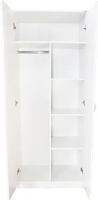 Dulap Soft 2 usi cu despartitor alb