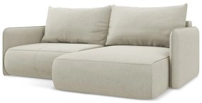 Colțar crem extensibil/cu spațiu de depozitare (cu colț pe partea dreaptă) Nanea – Makamii