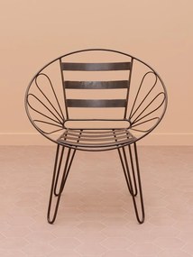 Scaun lounge din metal , "Folia"