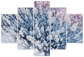 Tablou cu copaci înzăpeziți (150x105 cm)