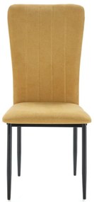 Scaune de dining galben-muștar 4 buc. Holly – Marckeric