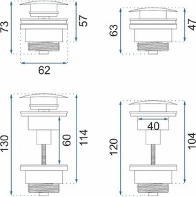Set lavoar Sofia marble negru + baterie inalta Lungo auriu + dop universal auriu