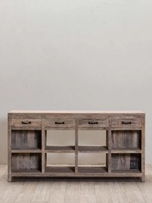 Insula de bucatarie din lemn reciclat, Manufacture