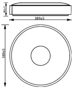 Plafonieră LED dimabilă COINER LED/24W/230V 4000K alb