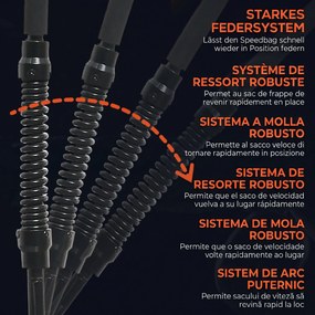 SPORTNOW Minge de Box de Podea Bază Umplută Înălțime Reglabilă 145-180 cm | Aosom Romania