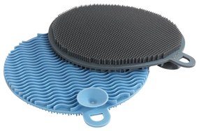 Set de 2 bureți din silicon pentru spălarea vaselor Wenko