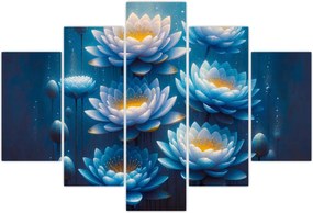 Tablou - Nuferi sub apă (150x105 cm)